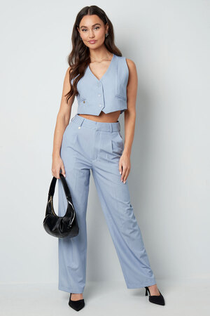 Cropped waistcoat - light blue  h5 Picture10